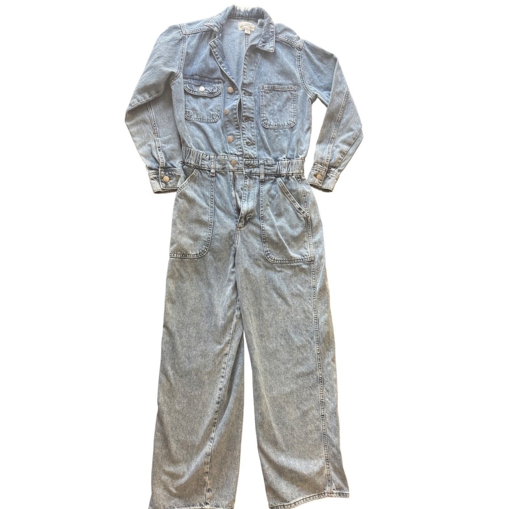 Universal Thread Denim Jumpsuit Boiler Suit Light Wash Women's Size 4R